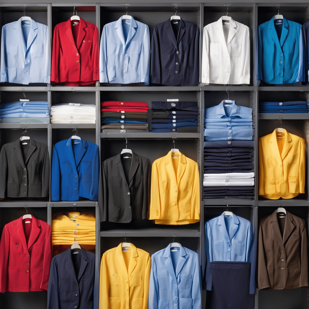 Guía de colores corporativos en uniformes: legibilidad y contraste